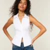 Chemise sans manches boutonnée Chemise sans manches boutonnée