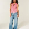 Chemise sans manches boutonnée
