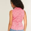 Chemise sans manches boutonnée