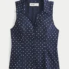 Chemise sans manches boutonnée