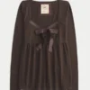 Collection Holiday Vault Top babydoll en maille satinée facile à nouer sur le devant Collection Holiday Vault Top babydoll en maille satinée facile à nouer sur le devant