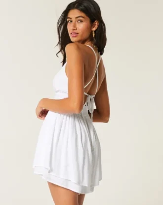 Combinaison babydoll dos nu