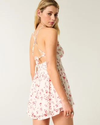 Combinaison babydoll dos nu