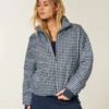 Doudoune zippée à motif Doudoune zippée à motif