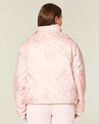 Doudoune zippée à motif