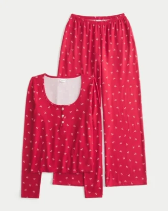 Ensemble Henley et pantalon large Always Cozy