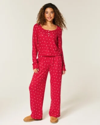 Ensemble Henley et pantalon large Always Cozy