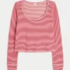 Gilly Hicks Top à manches longues et encolure dégagée Always Cozy Waffle Gilly Hicks Top à manches longues et encolure dégagée Always Cozy Waffle