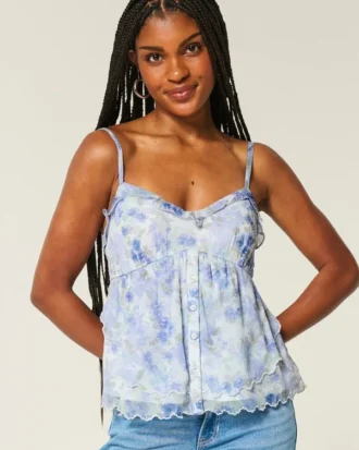Haut babydoll facile en mousseline