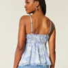 Haut babydoll facile en mousseline Haut babydoll facile en mousseline