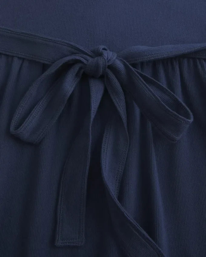 Haut babydoll Henley à nouer dans le dos Haut babydoll Henley à nouer dans le dos
