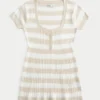 Haut babydoll à manches courtes et col Henley Haut babydoll à manches courtes et col Henley