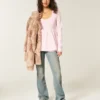 Haut babydoll à manches longues et col Henley Haut babydoll à manches longues et col Henley