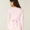 Haut babydoll à manches longues et col Henley Haut babydoll à manches longues et col Henley