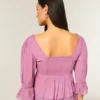 Haut babydoll à manches trois-quarts Haut babydoll à manches trois-quarts