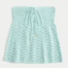 Haut babydoll sans bretelles facile à enfiler, style crochet