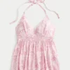Haut babydoll tissé à dos nu Haut babydoll tissé à dos nu