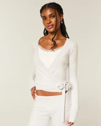 Haut cache-cœur multi-positions en tricot Gilly Hicks