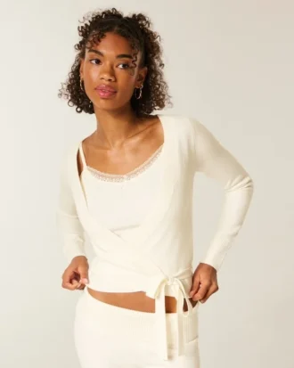 Haut cache-cœur multi-positions en tricot Gilly Hicks