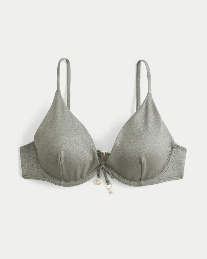 Haut de bikini à armatures scintillant