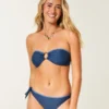 Haut de bikini bandeau à anneaux Haut de bikini bandeau à anneaux