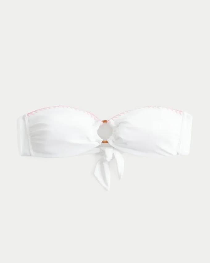 Haut de bikini bandeau à anneaux Haut de bikini bandeau à anneaux