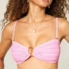 Haut de bikini bandeau à anneaux Haut de bikini bandeau à anneaux