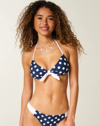 Haut de bikini bandeau à nouer sur le devant