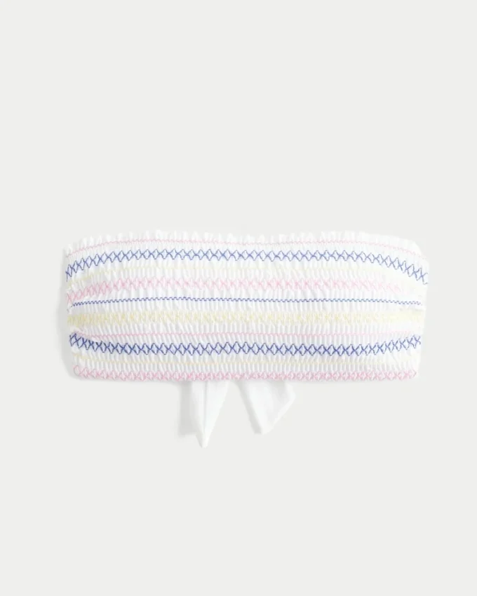 Haut de bikini bandeau smocké Haut de bikini bandeau smocké