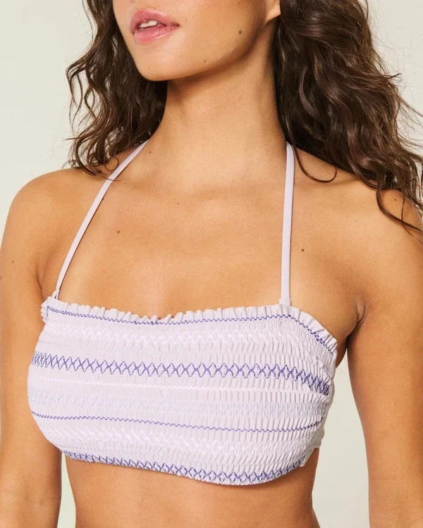 Haut de bikini bandeau smocké Haut de bikini bandeau smocké