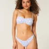 Haut de bikini échancré côtelé
