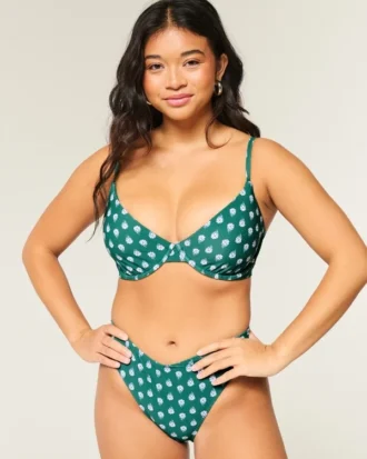 Haut de bikini plongeant à armatures pour femmes rondes