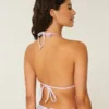Haut de bikini triangle à bordure style crochet Haut de bikini triangle à bordure style crochet