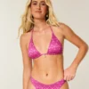 Haut de bikini triangle multi-positions scintillant Haut de bikini triangle multi-positions scintillant