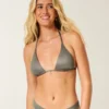 Haut de bikini triangle multi-positions scintillant
