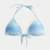 Haut de bikini triangle multi-positions scintillant
