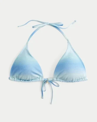 Haut de bikini triangle multi-positions scintillant