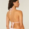 Haut de bikini triangle multi-positions scintillant