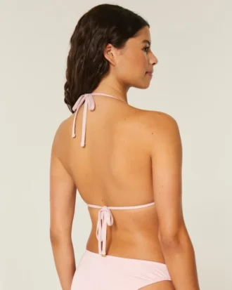 Haut de bikini triangle multi-positions scintillant