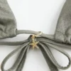 Haut de bikini triangle multi-positions scintillant