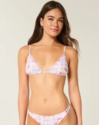 Haut de bikini triangle orné