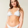 Haut de bikini triangle orné Haut de bikini triangle orné