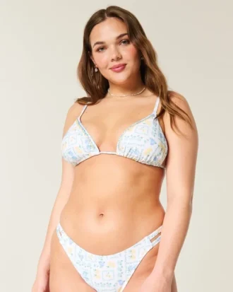 Haut de bikini triangle orné