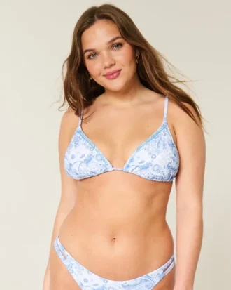 Haut de bikini triangle orné