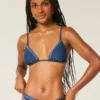 Haut de bikini triangle orné Haut de bikini triangle orné