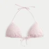Haut de bikini triangle à paillettes style crochet Haut de bikini triangle à paillettes style crochet