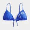 Haut de bikini triangle à perles et bretelles Haut de bikini triangle à perles et bretelles