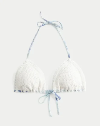 Haut de bikini triangle style crochet