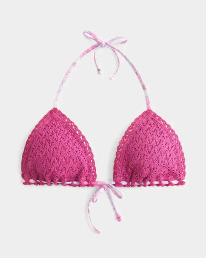 Haut de bikini triangle style crochet Haut de bikini triangle style crochet