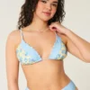 Haut de bikini triangle à volants Haut de bikini triangle à volants